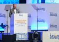 ANWAR Ibrahim merasmikan majlis Sasana Symposium 2025 anjuran Bank Negara Malaysia (BNM) di sini, hari ini. UTUSAN/M. FIRDAUS M. JOHARI