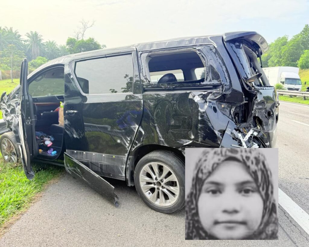 Tayar hadapan pecah, anak sulung maut tercampak Tayar hadapan pecah, anak sulung maut tercampak