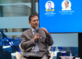 JOHAN Mahmood Merican pada forum Fireside Chat 3: Jaringan Keselamatan Sosial: Menjaga Masa Depan di Sasana Symposium 2025 di Sasana Kijang, Kuala Lumpur, semalam.-UTUSAN/M. FIRDAUS M. JOHARI