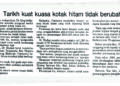 KERATAN akhbar Utusan Malaysia 
25 Mei 2001.