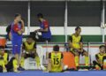 REAKSI kecewa barisan kejurulatihan dan pemain negara selepas gagal ke separuh akhir Piala Negara-Negara.