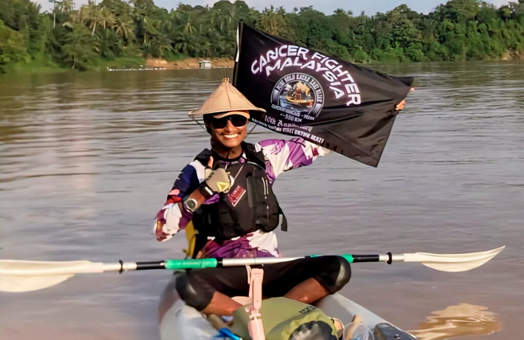 Berkayak solo 550km bawa mesej kesedaran kanser