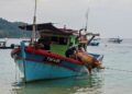PENTERNAK lembu membawa naik lembu korban ke atas bot kargo untuk dihantar ke Kampung Pulau Perhentian i di Kampung Air Tawar, Kuala Besut, Terengganu. – UTUSAN/PUQTRA HAIRRY