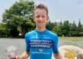 PELUMBA Terengganu Cycling Team (TSG), Adne Willemjan Van Engelen bersama trofi kemenangan di Jelajah Gyeongnam, Korea Selatan.