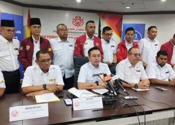 MOHD. Imran Tamrin dalam sidang akhbar khas Pemuda UMNO Selangor di Bangunan UMNO Selangor.