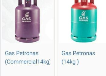 PERBANDINGAN harga LPG komersial dan domestik.