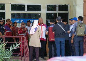 Prof. Datuk Dr. Md Amin Md. Taff pada sidang akhbar di Jabatan Forensik Hospital Raja Permaisuri Bainon, Ipoh, di sini hari ini.