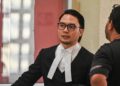MOHD. Ruzaini Zulfikli mewakili anak guamnya, Afendi Muhammad Agus @ Muhamed Ali yang didakwa atas pertuduhan membunuh bapanya.