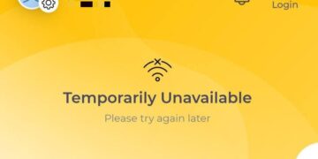 TANGKAP layar gangguan aplikasi Maybank2U.