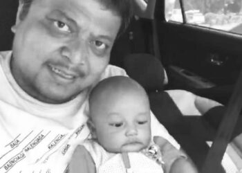 GAMBAR Allahyarham Nurul Efendy Ibrahim bersama Muhammad Nur Daniel.
