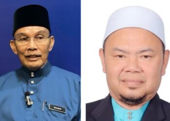 MOHD.  Shukri Ramli (kiri) tewas bagi jawatan Yang Dipertua Pas kawasan Arau kepada Solahudin Azmi (kanan)
