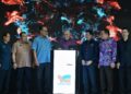 AHMAD Zahid Hamidi (tengah) merasmikan Majlis Prapelancaran Taman Perindustrian Perikanan Antarabangsa Bagan Datuk hari ini. - UTUSAN/ZULFACHRI ZULKIFLI