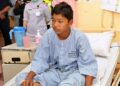 MUHAMAD AIDIL Asyraf Fadli masih menerima rawatan di Hospital Melaka selepas lebih 30 jam dilaporkan hilang.