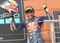 Hakim Danish pernah muncul juara dalam perlumbaan 2 pada Piala RedBull MotoGP Rookies di Litar Motorland Aragon, Sepanyol, musim lepas. - Ihsan SIC Racing