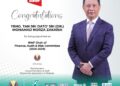 PERSATUAN Badminton Malaysia (BAM) merakamkan ucapan tahniah kepada Presiden Kehormat Seumur Hidup, Tan Sri Mohamad Norza Zakaria atas pelantikan beliau sebagai Pengerusi Jawatankuasa Kewangan, Audit dan Risiko Persekutuan Badminton Dunia (BWF), hari ini. - IHSAN BAM