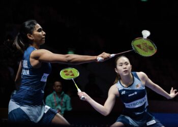 Pearly-Thinaah bakal berdepan pasangan China, Li Yi Jing-Luo Xu Min pada aksi separuh akhir, esok. - AFP