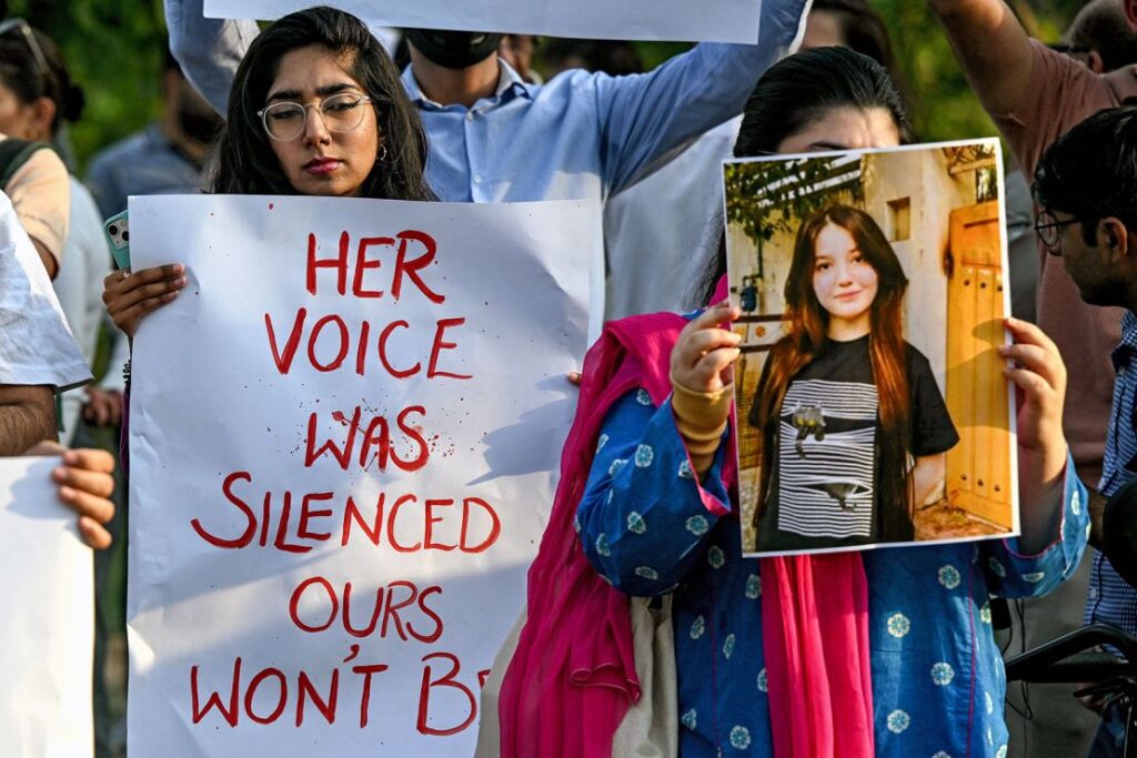Kes bunuh Sana Yousaf cetus kemarahan wanita Pakistan Kes bunuh Sana Yousaf cetus kemarahan wanita Pakistan