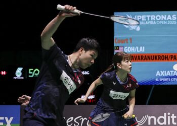 Goh Soon Huat-Shevon Lai akan menentang beregu Thailand dalam suku akhir Terbuka Indonesia hari ini. - UTUSAN/SHIDDIEQIIN ZON