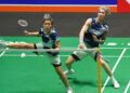 CHEN Tang Jie-Toh Ee Wei tewas kepada gandingan tuan rumah, Guo Xin Wa-Chen Fang Hui 19-21, 15-21 pada aksi suku akhir Terbuka China di Gimnasium Pusat Sukan Olimpik di Changzhou, China, semalam.-AFP
