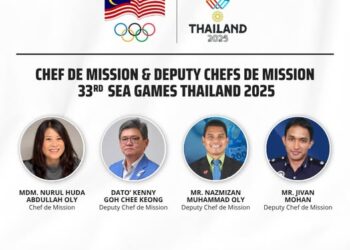 NURUL Huda akan dibantu oleh tiga timbalan CDM ke Sukan SEA Thailand 2025.