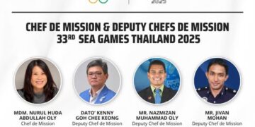 NURUL Huda akan dibantu oleh tiga timbalan CDM ke Sukan SEA Thailand 2025.