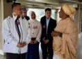 TUANKU Syed Faizuddin Putra Jamalullail bersama Tuanku Dr Hajah Lailatul Shahreen Akashah Khalil berkenan mengadakan lawatan ke Ibu Pejabat UNON di Kompleks PBB, Nairobi, baru-baru ini. -UTUSAN