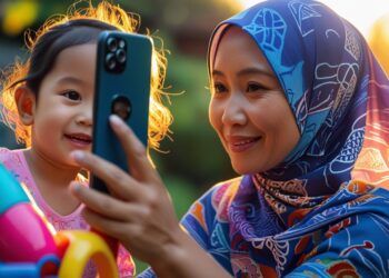 sharenting (sharing parenting moments) secara berlebihan di media sosial mendedahkan anak kecil kepada pedofilia atau pemangsa seksual kanak-kanak. – GAMBAR JANAAN AI