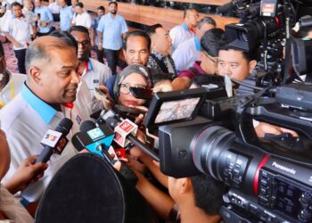 R. RAMANAN ditemui pemberita selepas menghadiri Seminar Pemantapan Organisasi dan Pertemuan Bersama Kepemimpinan PKR Selangor di Shah Alam hari ini.