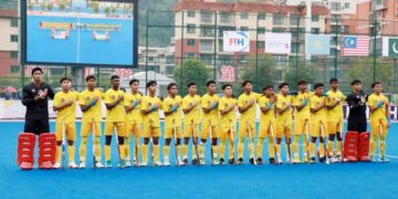 SKUAD hoki bawah 18 tahun (B-18) negara berpeluang merampas tempat ketiga menentang Bangladesh, Ahad ini. - IHSAN KHM