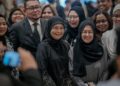 TENGKU Maimun Tuan Mat ketika majlis perpisahan di Istana Kehakiman Putrajaya, semalam. – UTUSAN/FAIZ ALIF ZUBIR