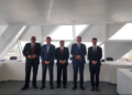 REDZA Rafiq Abdul Razak (kiri) bersama PHILIPPE Marcel H. Droesbeke (dua dari kiri) pada Mesyuarat Lembaga Pengarah LuMIC Development Sdn. Bhd. (LuMIC DevCo) yang telah berlangsung di Antwerp baru-baru ini.