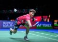 Leong Jun Hao akan menentang pemain No. 1 dunia, Kunlavut Vitidsarn dari Thailand dalam pusingan kedua Terbuka China, hari ini. - AFP