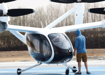PERKHIDMATAN teksi udara elektrik dijalankan oleh syarikat Joby Aviation. – AGENSI