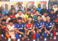 BARISAN pengurusan baharu Machan FC yang akan mengharungi cabaran Liga A1-Semi Pro musim 2025-2026. - UTUSAN/AMRAN MULUP