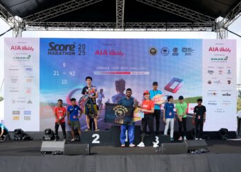 SIVANESHWARAN muncul juara keseluruhan SCORE Marathon 2025 dan akan beraksi dalam perlumbaan maraton di Vietnam pada Disember depan. IHSAN PENGANJUR