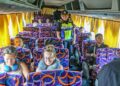 STIEN Van Lutam melakukan pemeriksaan terhadap sebuah bas ekspres ketika operasi di Plaza Tol Alor Setar Utara, Alor Setar, Kedah.-UTUSAN/SHAHIR NOORDIN