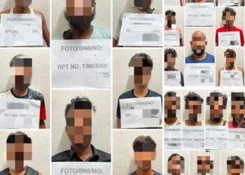 PATI yang berjaya ditahan PGA selepas menyerbu sebuah rumah transit di Tanah Merah, Kelantan semalam.