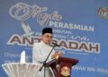 ANWAR Ibrahim berucap pada Majlis Peluncuran Sambutan Hari Antidadah Kebangsaan 2025 di Dataran Darulaman, Jitra.
