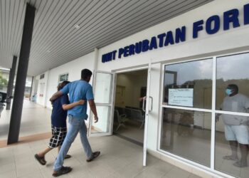 KEADAAN di Unit Perubatan Forensik Hospital Rembau ketika tinjauan Utusan Malaysia hari ini.-UTUSAN/NOR AINNA HAMZAH