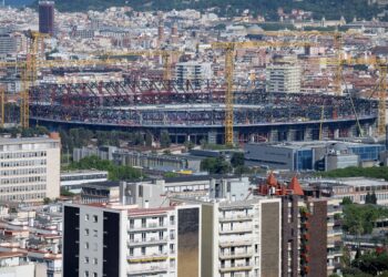 CAMP Nou ditutup sementara waktu bagi memberi laluan kepada kerja-kerja penambahbaikan. - AFP
