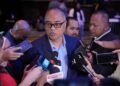 KETUA Pengarah Majlis Sukan Negara (MSN), Jefri Ngadiri ketika ditemu bual selepas Majlis Anugerah Persatuan Penulis-penulis Sukan (SAM) di sebuah hotel di sini, hari ini. - UTUSAN/SADDAM YUSOFF