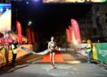 JIN KUANG menjadi peserta pertama tiba di garisan penamat sekali gus muncul pemenang bagi acara 21 kilometer.