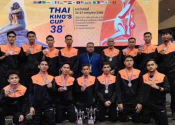 SKUAD sepak takraw negara muncul naib juara acara regu berpasukan selepas tewas kepada Thailand pada perlawanan akhir Piala Raja Thai. - IHSAN MSN