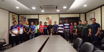 BARISAN pengurus pasukan pada sidang mesyuarat menjelang Piala Agong 2025 di Wisma Majlis Olimpik Malaysia (MOM), semalam. - IHSAN KRM