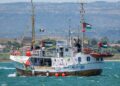 GAMBAR menunjukkan kapal Freedom Flotilla 'Handala' berlepas menuju ke Gaza dari pelabuhan Syracuse, Sicily, di selatan Itali, pada 13 Julai lalu.- AFP