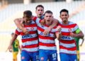 PEMAIN KL City FC meraikan kejayaan menumpaskan Imigresen FC dalam aksi pembukaan Liga Super musim 2025/2026.-IHSAN KL CITY FC
