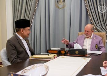 SULTAN Ibrahim berkenan menerima menghadap Perdana Menteri, Datuk Seri Anwar Ibrahim, pagi ini. - FACEBOOK SULTAN IBRAHIM SULTAN ISKANDAR