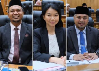 Wan Zikri Afhtar Ishak, Gan Ay Ling dan Haziq Asyraf Dun.-UTUSAN
