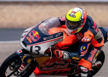 Hakim Danish tidak boleh melakukan kesilapan jika enggan melihat takhtanya dirampas Brian Uriarte pada pusingan keenam Piala RedBull MotoGP Rookies 2025 di Litar Spielberg, Austria, hujung minggu ini. - Ihsan SIC Racing