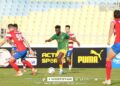 AKSI Imigresen FC menentang Kuala Lumpur City FC (KL CITY), baru-baru ini. - IHSAN FB IMIGRESEN FC
